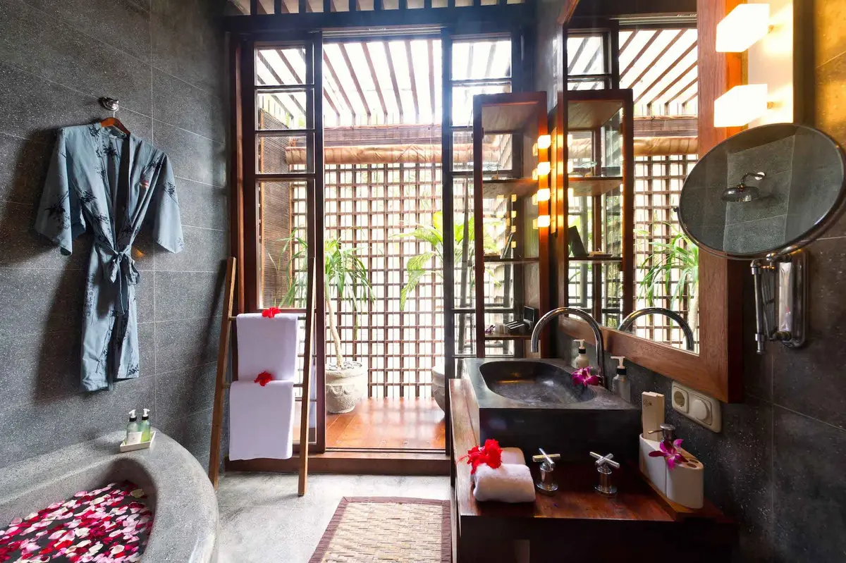 Villa Raj, Sanur, Bali — majapahit beach villas nataraja master bathroom | The Luxury Bali