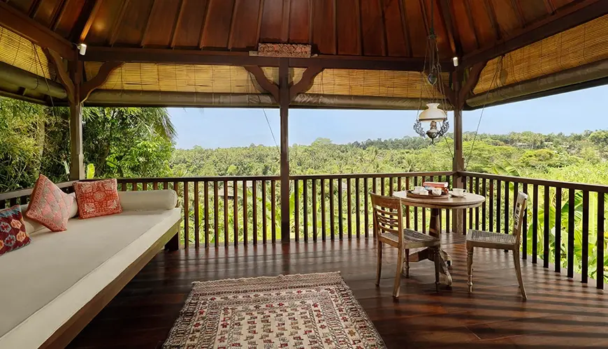Villa Inka, Ubud, Bali — balcony stunning tropical panoramic view | The Luxury Bali