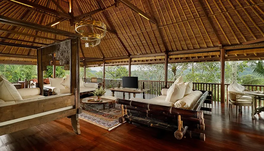 Villa Inka, Ubud, Bali — open air living breathtaking jungle view | The Luxury Bali