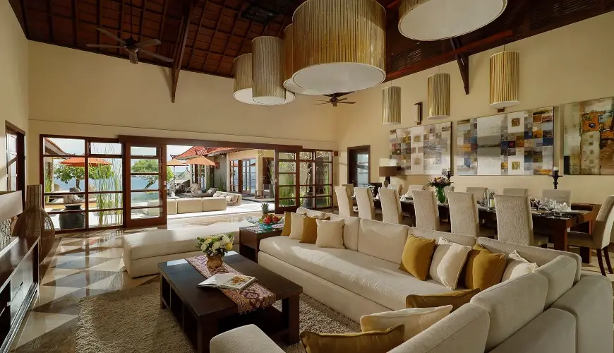 Villa Nagasutra, Uluwatu, Bali — luxury villa lounge seamless indoor outdoor living | The Luxury Bali