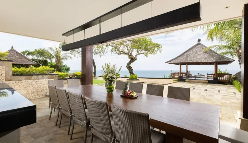 Villa Nagasutra, Uluwatu, Bali — oceanfront al fresco dining stunning views | The Luxury Bali