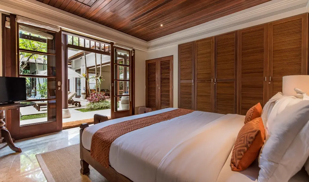 Villa Senada, Jimbaran, Bali — balinese guest room with private garden and pool | The Luxury Bali