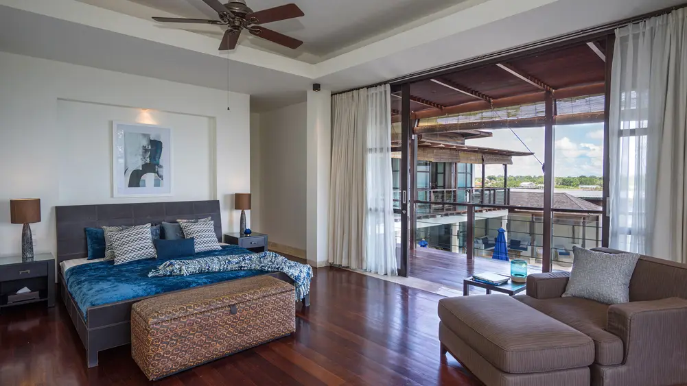 Villa Adenium, Jimbaran, Bali — upstairs master suite design | The Luxury Bali