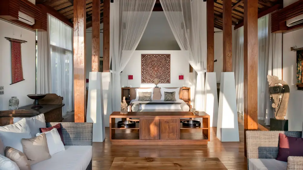 Dea Villas - Villa Amy, Canggu, Bali — master bedroom and living area | The Luxury Bali