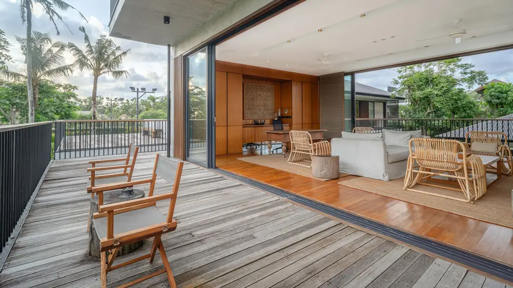 Arnalaya Beach House, Canggu, Bali — relaxing living room with terrace | The Luxury Bali