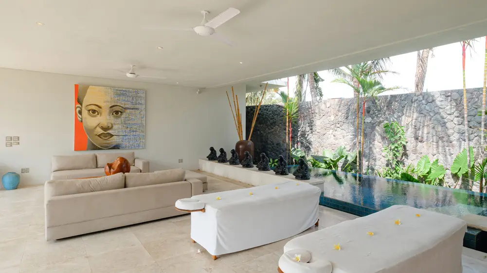 Villa Kalyani, Canggu, Bali — open spa area | The Luxury Bali