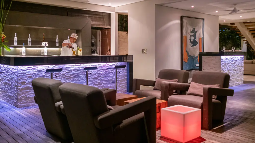 Villa Kalyani, Canggu, Bali — relaxing bar | The Luxury Bali