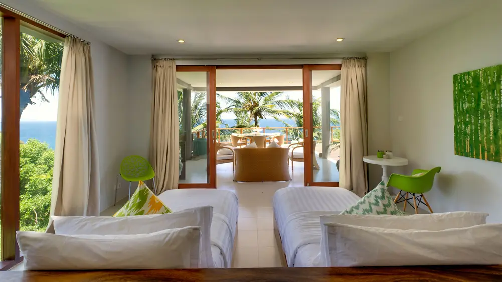 Malimbu Cliff Villa, Lombok — restful twin room | The Luxury Bali
