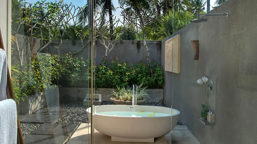 Seseh Beach Villa I, Seseh, Bali — guest bedroom one ensuite | The Luxury Bali