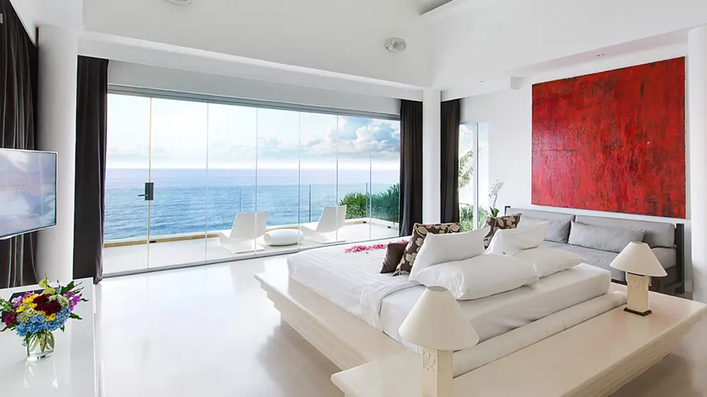 Grand Cliff Ungasan, Uluwatu, Bali — front residence bedroom sea view | The Luxury Bali