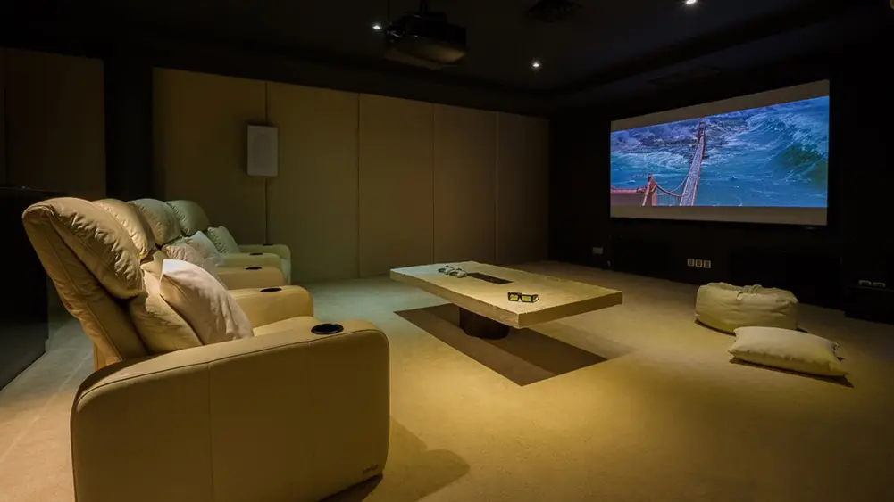 Grand Cliff Ungasan, Uluwatu, Bali — front residence cinema room | The Luxury Bali