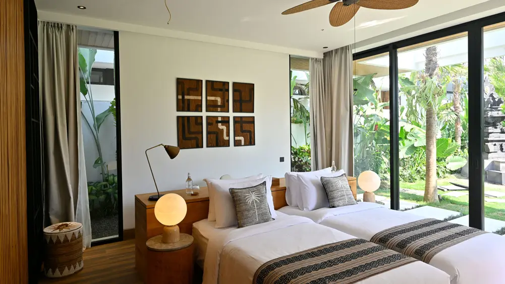 Villa Nica, Canggu, Bali — elite havens villa nica bali indonesia lovely guest bedroom by the pocket garden | The Luxury Bali