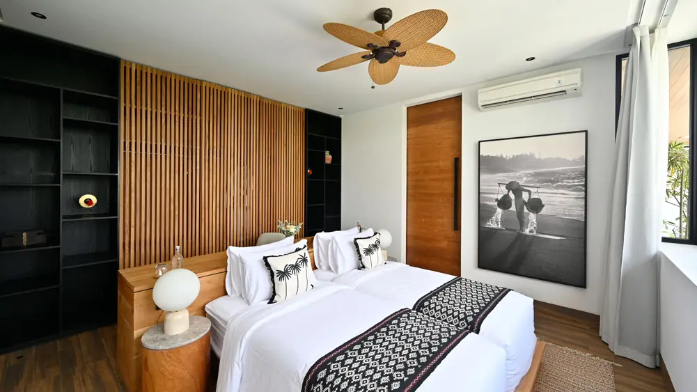 Villa Nica, Canggu, Bali — elite havens villa nica bali indonesia cosy twin guest bedroom | The Luxury Bali