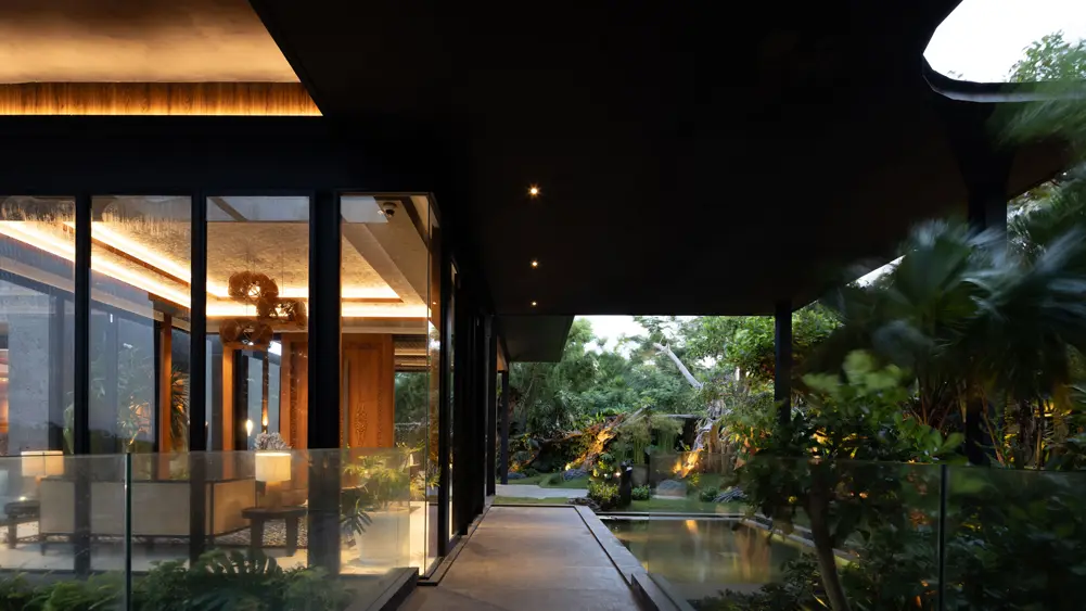 Villa Bie, Uluwatu, Bali — serene courtyard at dusk | The Luxury Bali