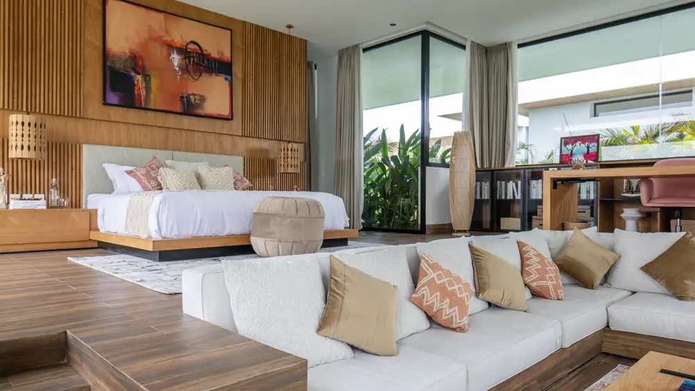 Villa Norbu, Canggu, Bali — spacious and relaxing master bedroom | The Luxury Bali