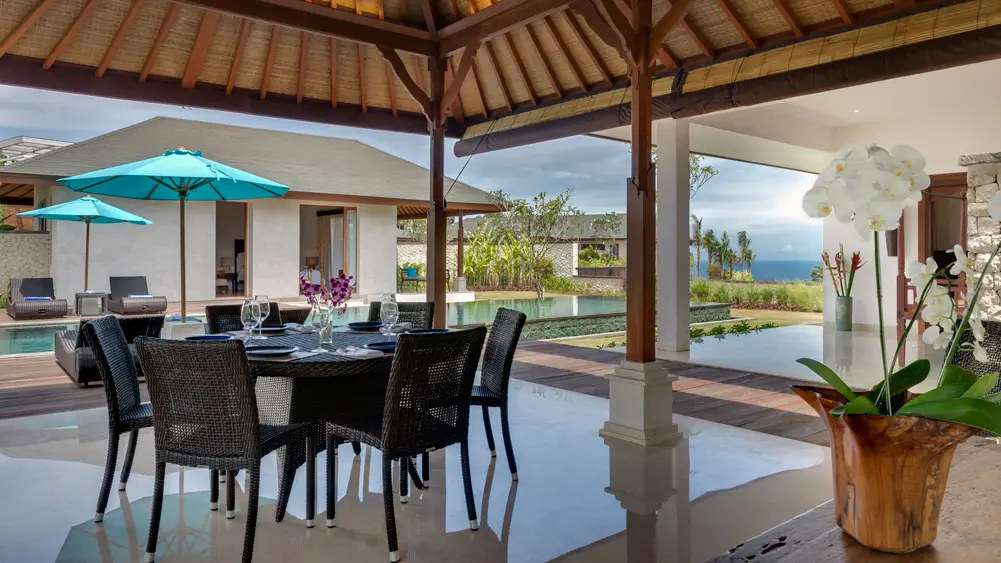 Pandawa Cliff Estate - Villa Marie, Uluwatu, Bali — open air dining | The Luxury Bali