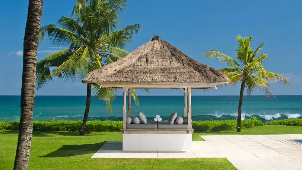 Villa Atas Ombak, Seminyak, Bali — pool bale | The Luxury Bali