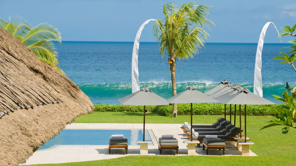 Villa Atas Ombak (5BR), Seminyak, Bali — pool chairs | The Luxury Bali