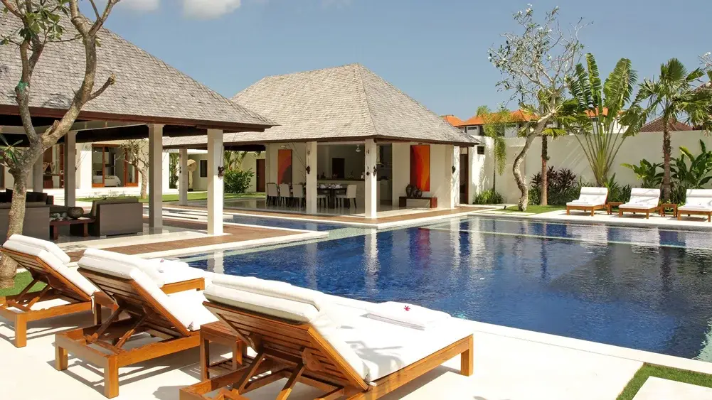Villa Asante, Canggu, Bali — pool and sun loungers | The Luxury Bali