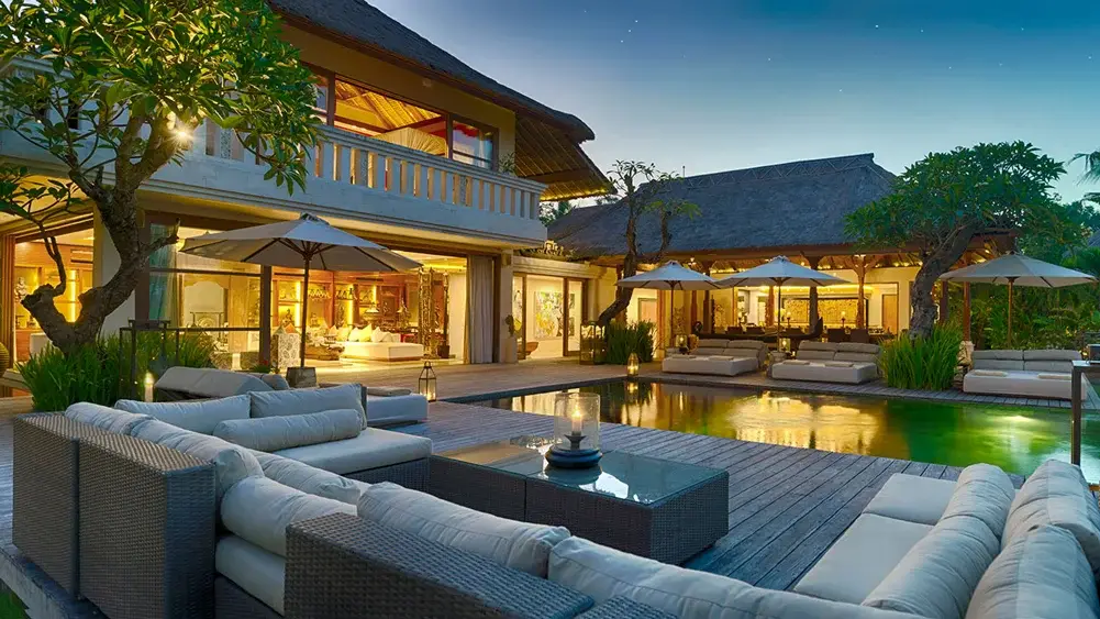 Kaba Kaba Estate, Tabanan, Bali — evening lights | The Luxury Bali