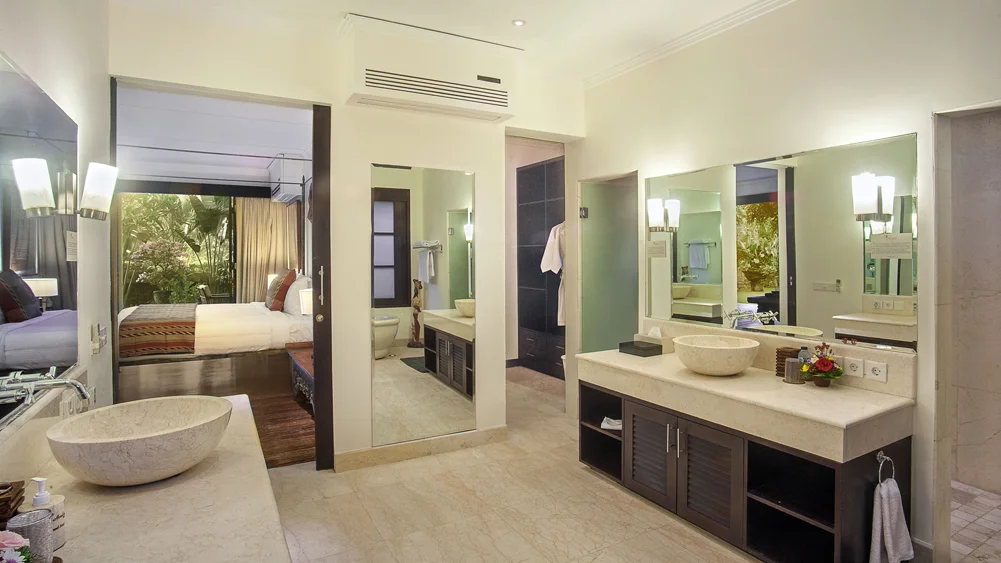 Avalon I, Canggu, Bali — main house downstairs master bedroom ensuite | The Luxury Bali