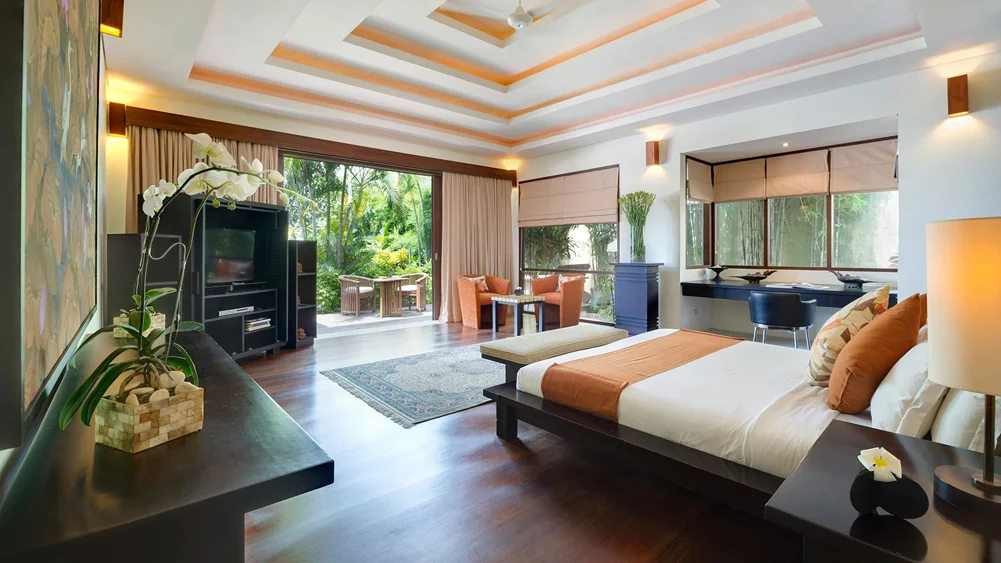 Mandalay Villas, Seseh, Bali — right side master bedroom | The Luxury Bali