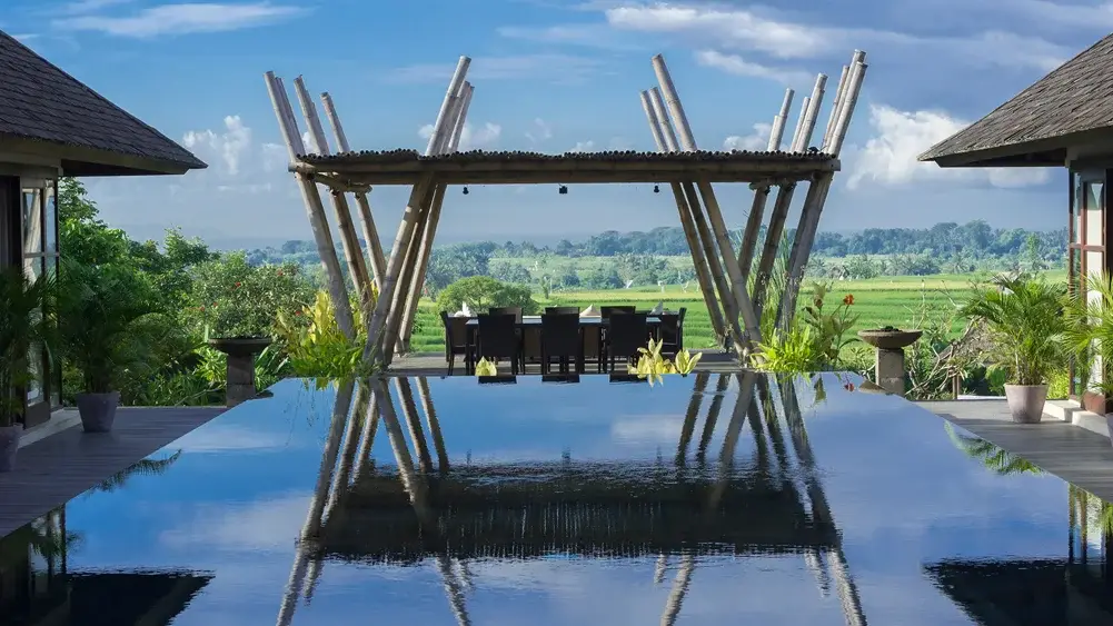 Mandalay Villas, Seseh, Bali — bale with rice field view | The Luxury Bali
