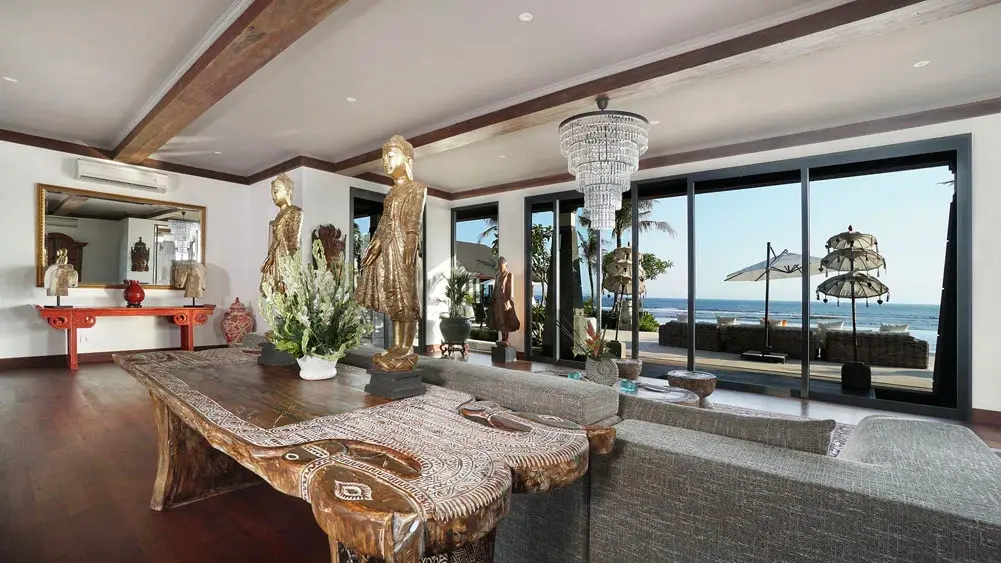 Tirtha Bayu Estate - Villa II, Seseh, Bali — living room | The Luxury Bali