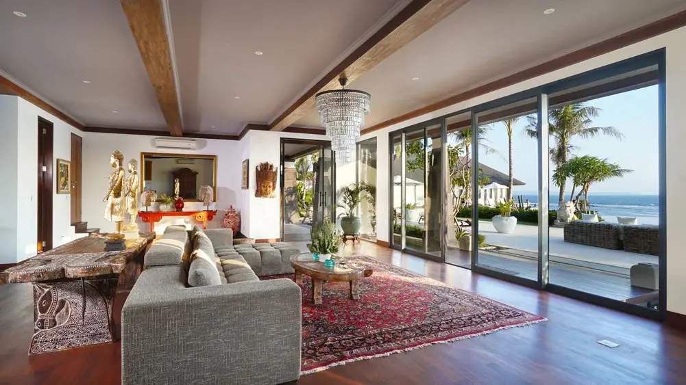 Tirtha Bayu Estate - Villa II, Seseh, Bali — grand living room design | The Luxury Bali