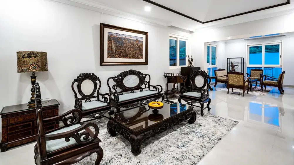 The Pala Ubud - Villa Agung, Ubud, Bali — intimate upstairs lounge | The Luxury Bali