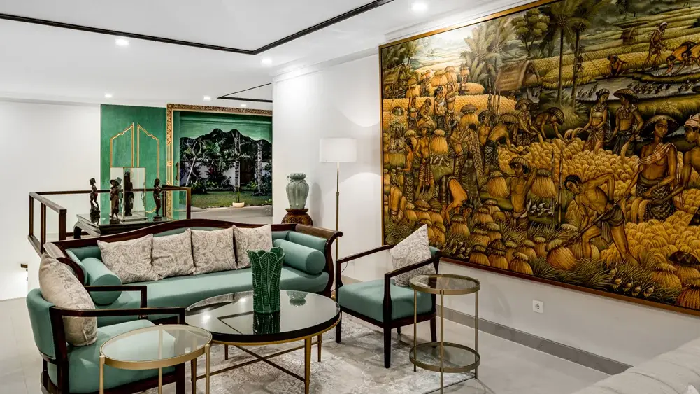 The Pala Ubud - Villa Agung, Ubud, Bali — beautiful upstairs family lounge | The Luxury Bali
