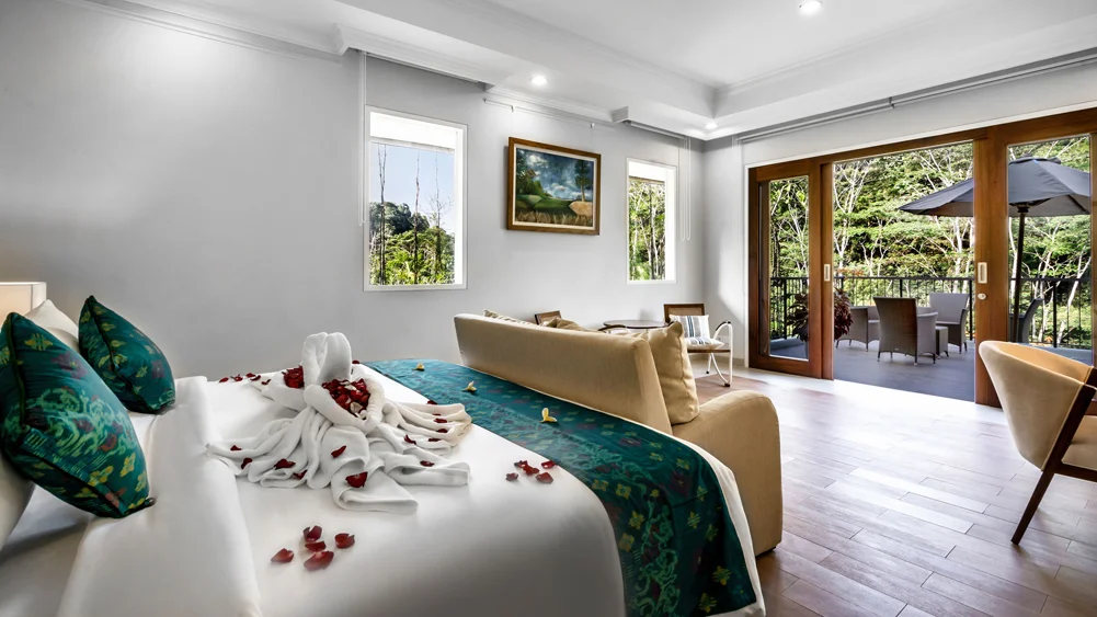 The Pala Ubud - Villa Seraya A, Ubud, Bali — relaxing master bedroom by the balcony | The Luxury Bali