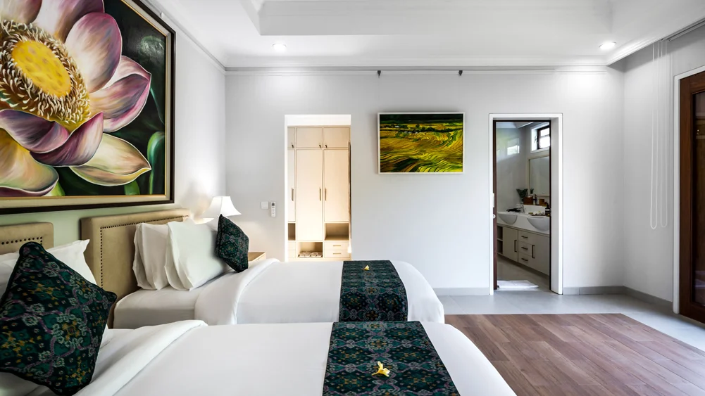 The Pala Ubud - Villa Seraya A, Ubud, Bali — restful guest bedroom | The Luxury Bali