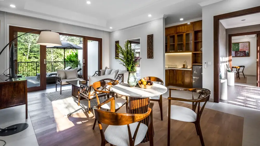 The Pala Ubud - Villa Seraya A, Ubud, Bali — intimate living and dining spaces | The Luxury Bali