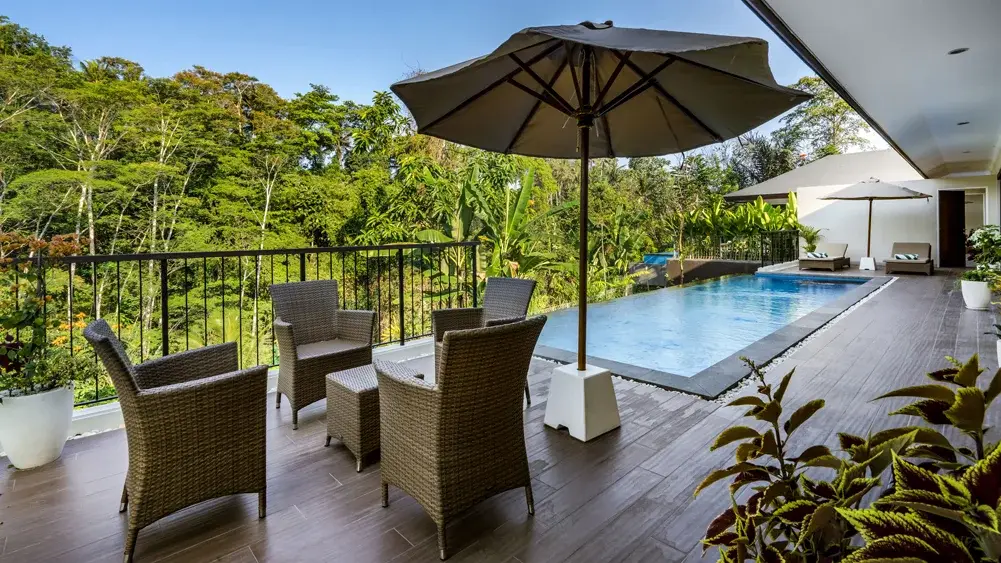 The Pala Ubud - Villa Seraya A, Ubud, Bali — tranquil pool area overlooking the river | The Luxury Bali