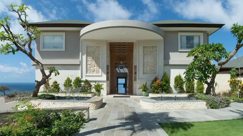 Pandawa Cliff Estate - The Pala, Uluwatu, Bali — view from the entrance to the sea | The Luxury Bali
