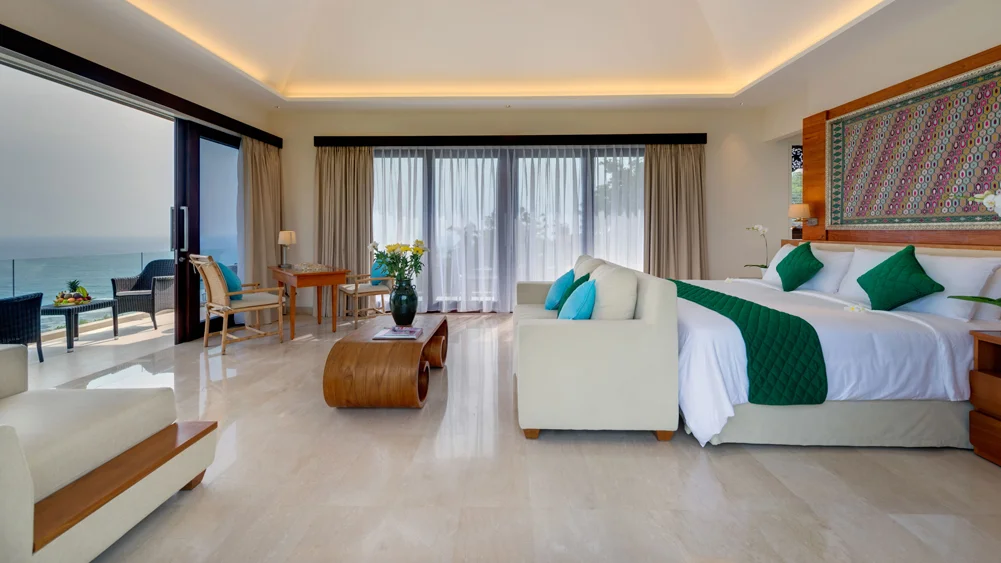 Pandawa Cliff Estate - The Pala, Uluwatu, Bali — upstairs king bedroom | The Luxury Bali