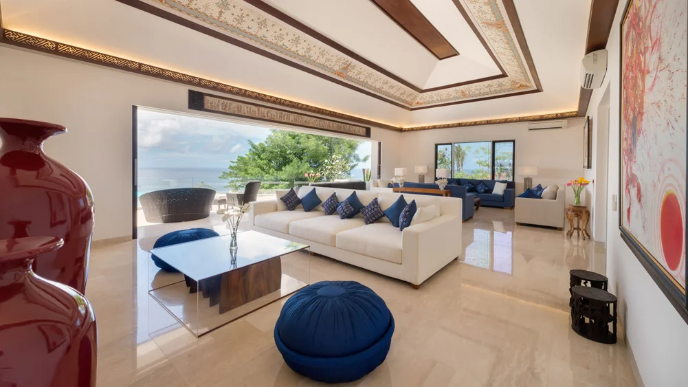 Pandawa Cliff Estate - The Pala, Uluwatu, Bali — upstairs living area | The Luxury Bali
