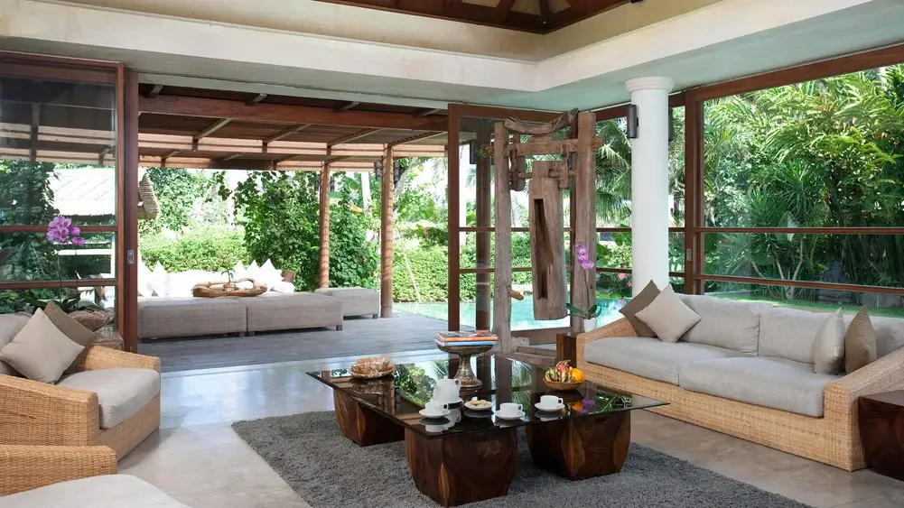 Dea Villas - Villa Sarasvati, Canggu, Bali — airy living area | The Luxury Bali
