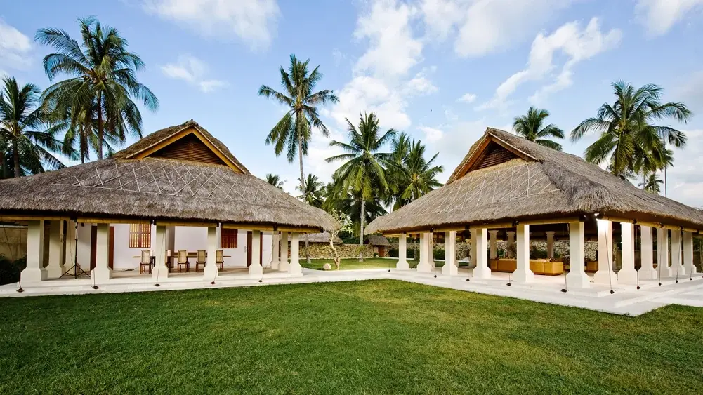 Villa Sepoi Sepoi, Lombok — view of dining room and sitting room from the sea breeze room | The Luxury Bali