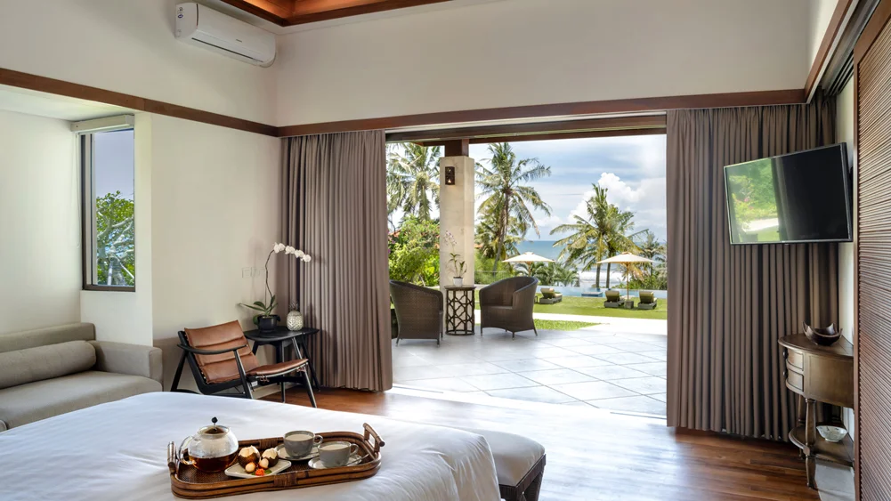 Villa Kailasha, Tabanan, Bali — pool view from bedroom | The Luxury Bali