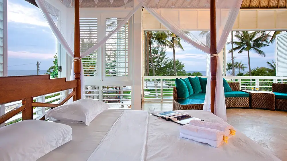 Villa Puri Nirwana, Ketewel, Bali — sea view guest suite design | The Luxury Bali