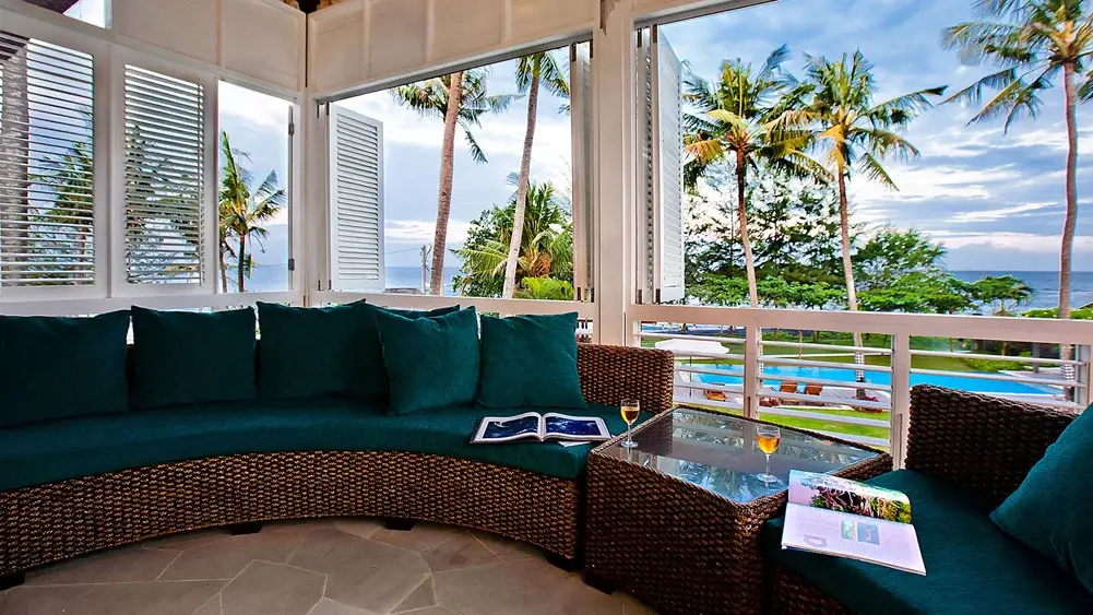 Villa Puri Nirwana, Ketewel, Bali — upstairs living area | The Luxury Bali