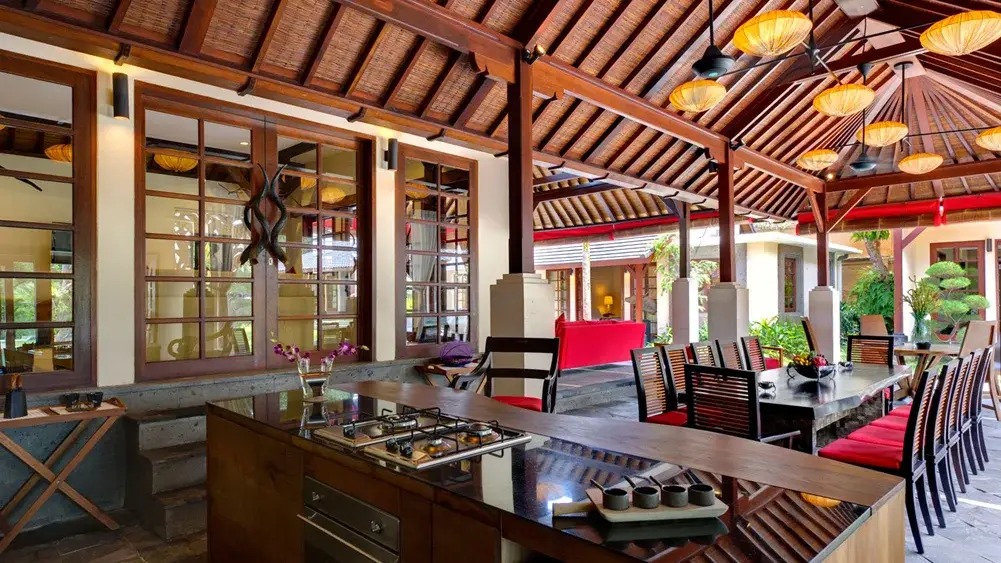 Villa San, Ubud, Bali — breezy kitchen and dining areas | The Luxury Bali