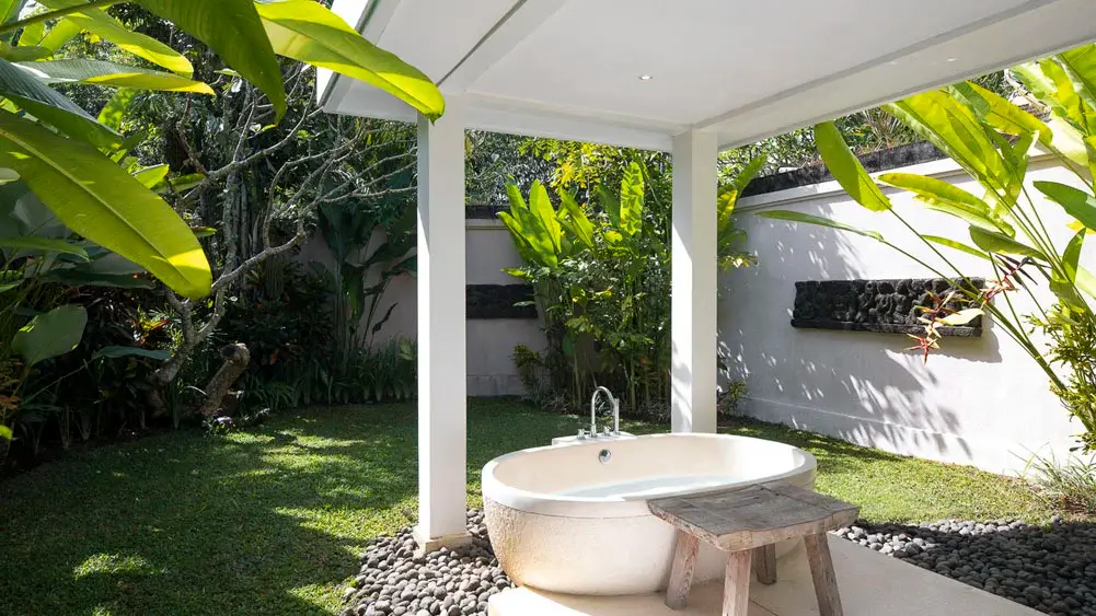 Villa Simona Oasis, Canggu, Bali — outdoor bath | The Luxury Bali