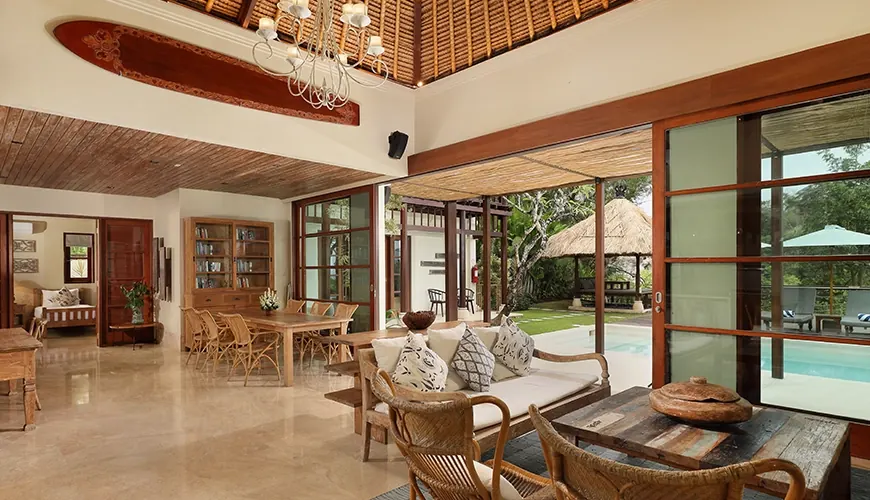 3 BR Ocean-View Thatched Villa Jimbaran, Jimbaran, Bali — photo 6 | The Luxury Bali