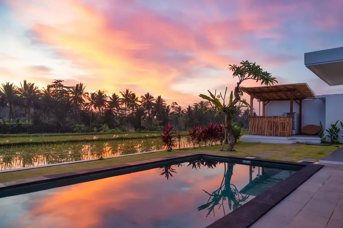 4 BR Rice-Field Modern Villa Ubud, Ubud, Bali — photo 2 | The Luxury Bali
