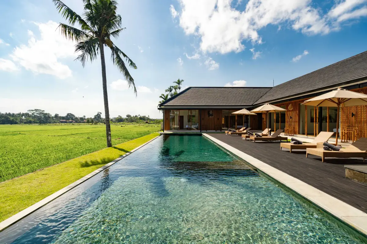 6 BR Infinity-Pool Rice-Field Retreat Ubud — 6-bedroom luxury villa in Ubud, Bali | The Luxury Bali