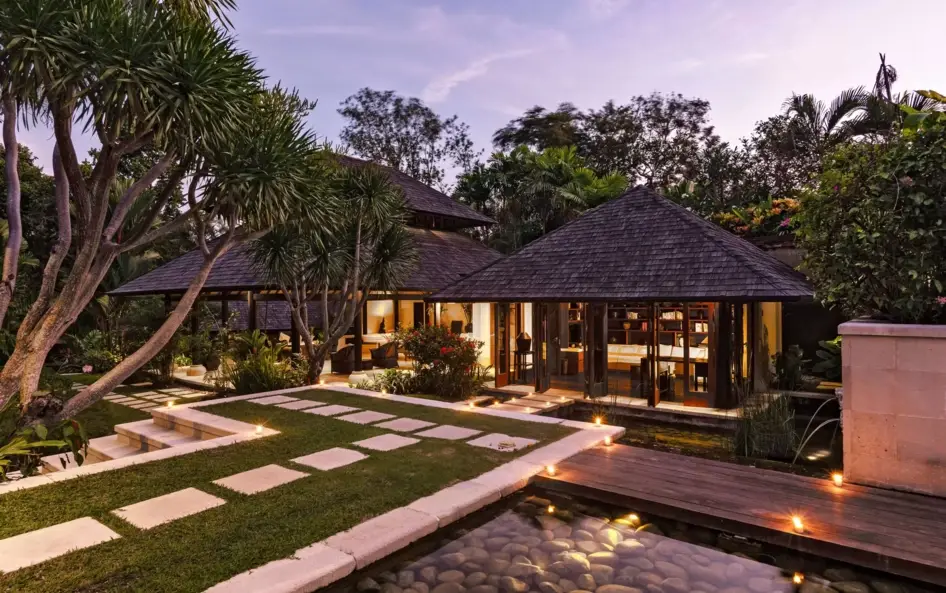 Villa Pangi Gita, Canggu, Bali — at night | The Luxury Bali