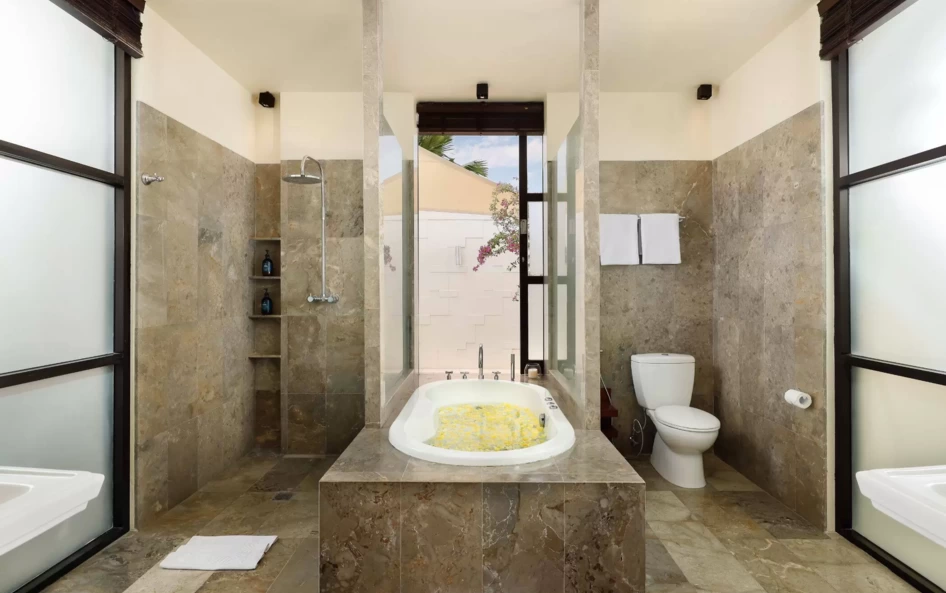 Villa Jamalu, Jimbaran, Bali — bathroom | The Luxury Bali